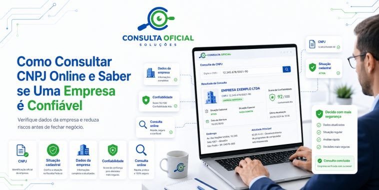 Como Consultar CNPJ Online e Saber se Uma Empresa é Confiável