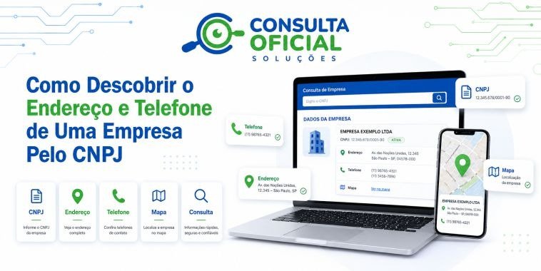 Como Descobrir o Endereço e Telefone de Uma Empresa Pelo CNPJ