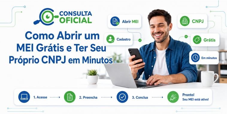 Como Abrir um MEI Grátis e Ter Seu Próprio CNPJ em Minutos