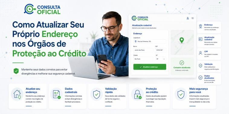 Como Atualizar Seu Próprio Endereço nos Órgãos de Proteção ao Crédito