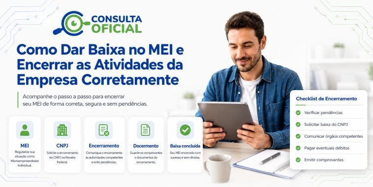 Como Dar Baixa no MEI e Encerrar as Atividades da Empresa Corretamente