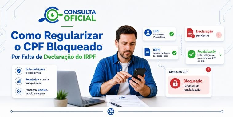 Como Regularizar o CPF Bloqueado Por Falta de Declaração do IRPF