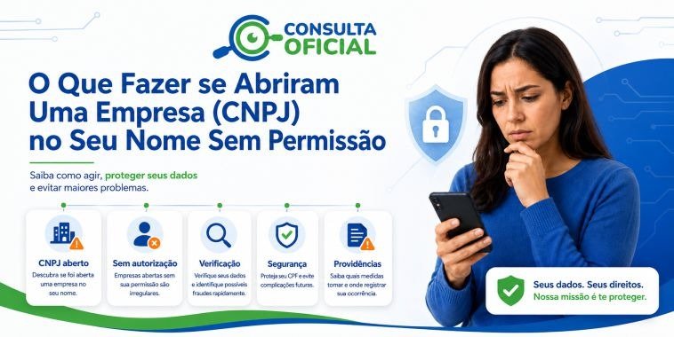 O Que Fazer se Abriram Uma Empresa (CNPJ) no Seu Nome Sem Permissão