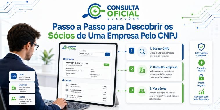 Passo a Passo para Descobrir os Sócios de Uma Empresa Pelo CNPJ