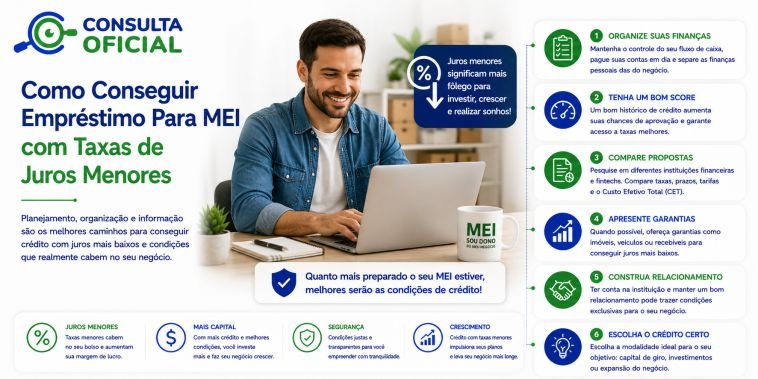Como Conseguir Empréstimo Para MEI com Taxas de Juros Menores
