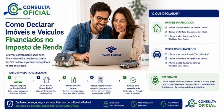 Como Declarar Imóveis e Veículos Financiados no Imposto de Renda