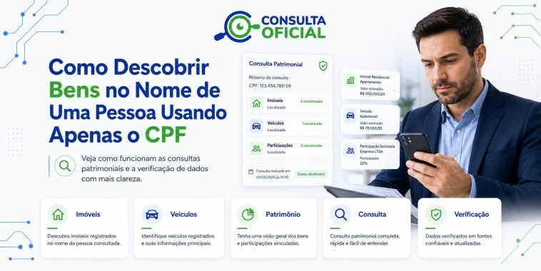 Como Descobrir Bens no Nome de Uma Pessoa Usando Apenas o CPF