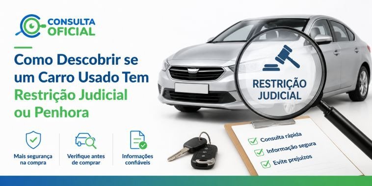 Como Descobrir se um Carro Usado Tem Restrição Judicial ou Penhora