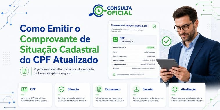Como Emitir o Comprovante de Situação Cadastral do CPF Atualizado