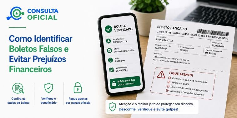Como Identificar Boletos Falsos e Evitar Prejuízos Financeiros
