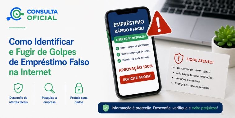 Como Identificar e Fugir de Golpes de Empréstimo Falso na Internet