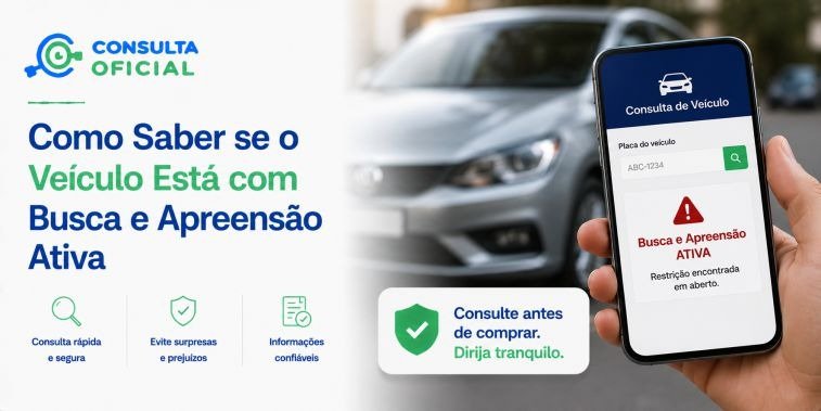 Como Saber se o Veículo Está com Busca e Apreensão Ativa