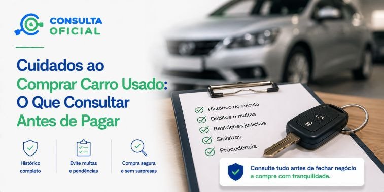 Cuidados ao Comprar Carro Usado: O Que Consultar Antes de Pagar