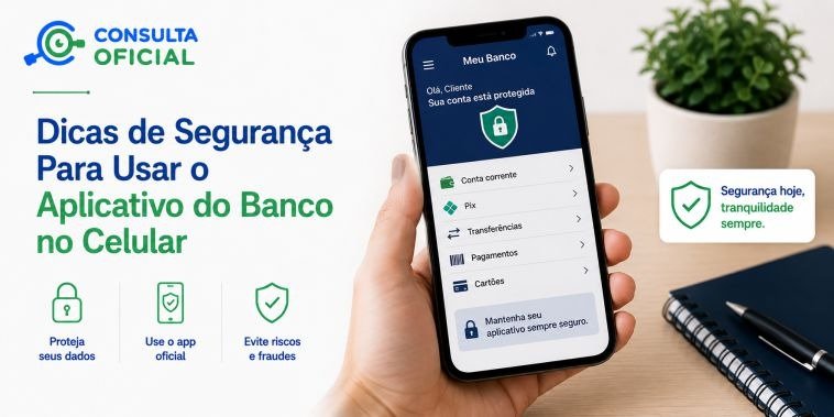Dicas de Segurança Para Usar o Aplicativo do Banco no Celular