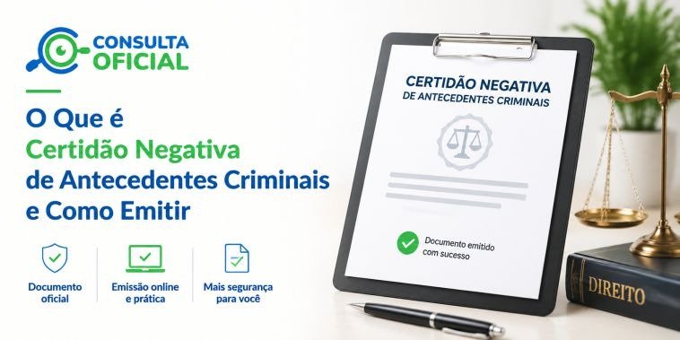 O Que é Certidão Negativa de Antecedentes Criminais e Como Emitir
