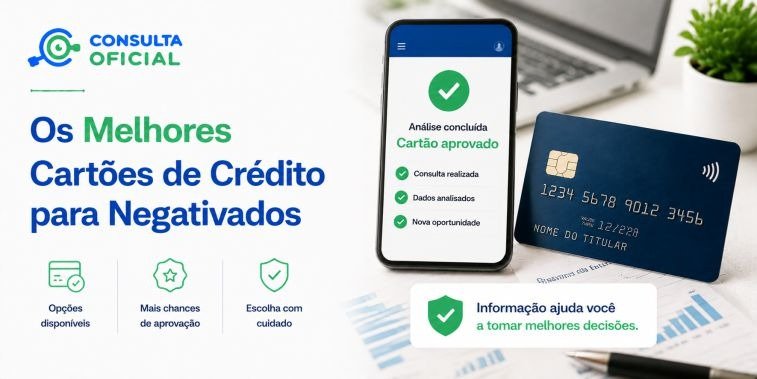 Os Melhores Cartões de Crédito para Negativados com Aprovação Imediata