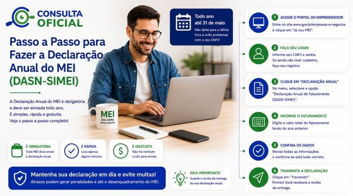 Passo a Passo para Fazer a Declaração Anual do MEI (DASN-SIMEI)
