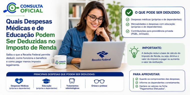 Quais Despesas Médicas e de Educação Podem Ser Deduzidas no Imposto