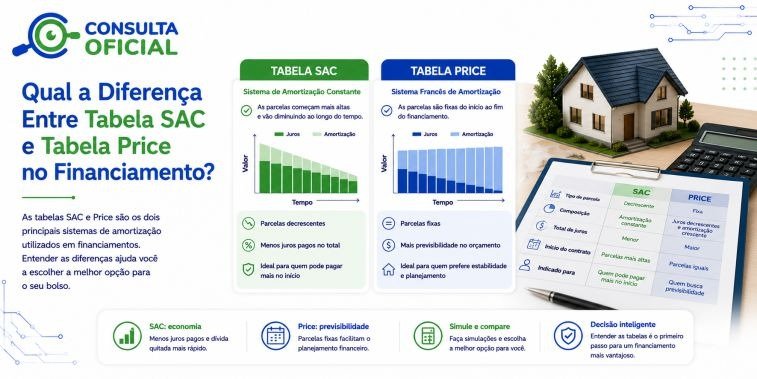 Qual a Diferença Entre Tabela SAC e Tabela Price no Financiamento?