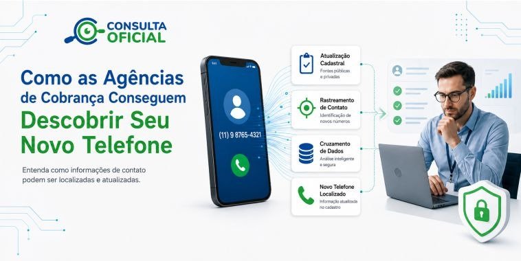 Como as Agências de Cobrança Conseguem Descobrir Seu Novo Telefone