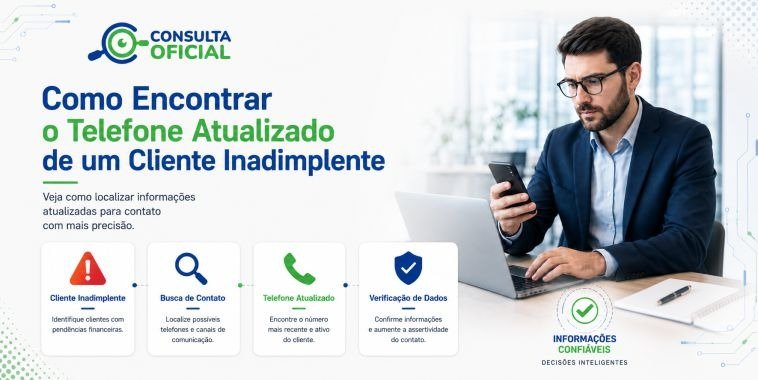 Como Encontrar o Telefone Atualizado de um Cliente Inadimplente