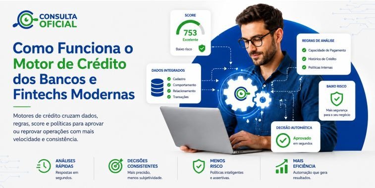 Como Funciona o Motor de Crédito dos Bancos e Fintechs Modernas