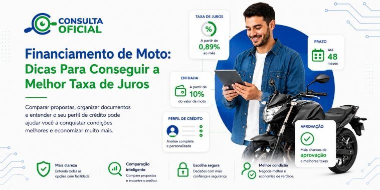 Financiamento de Moto: Dicas Para Conseguir a Melhor Taxa de Juros