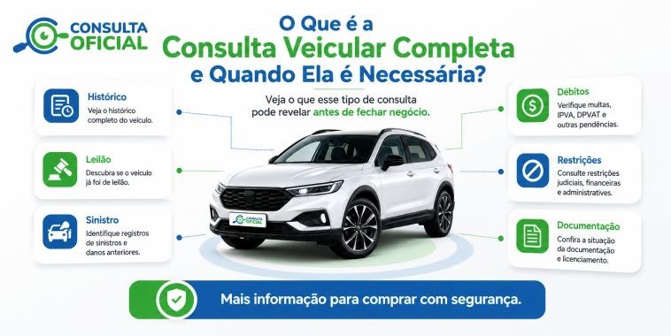 O Que é a Consulta Veicular Completa e Quando Ela é Necessária?