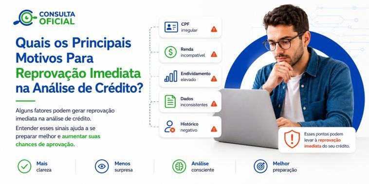 Quais os Principais Motivos Para Reprovação Imediata na Análise de Crédito?